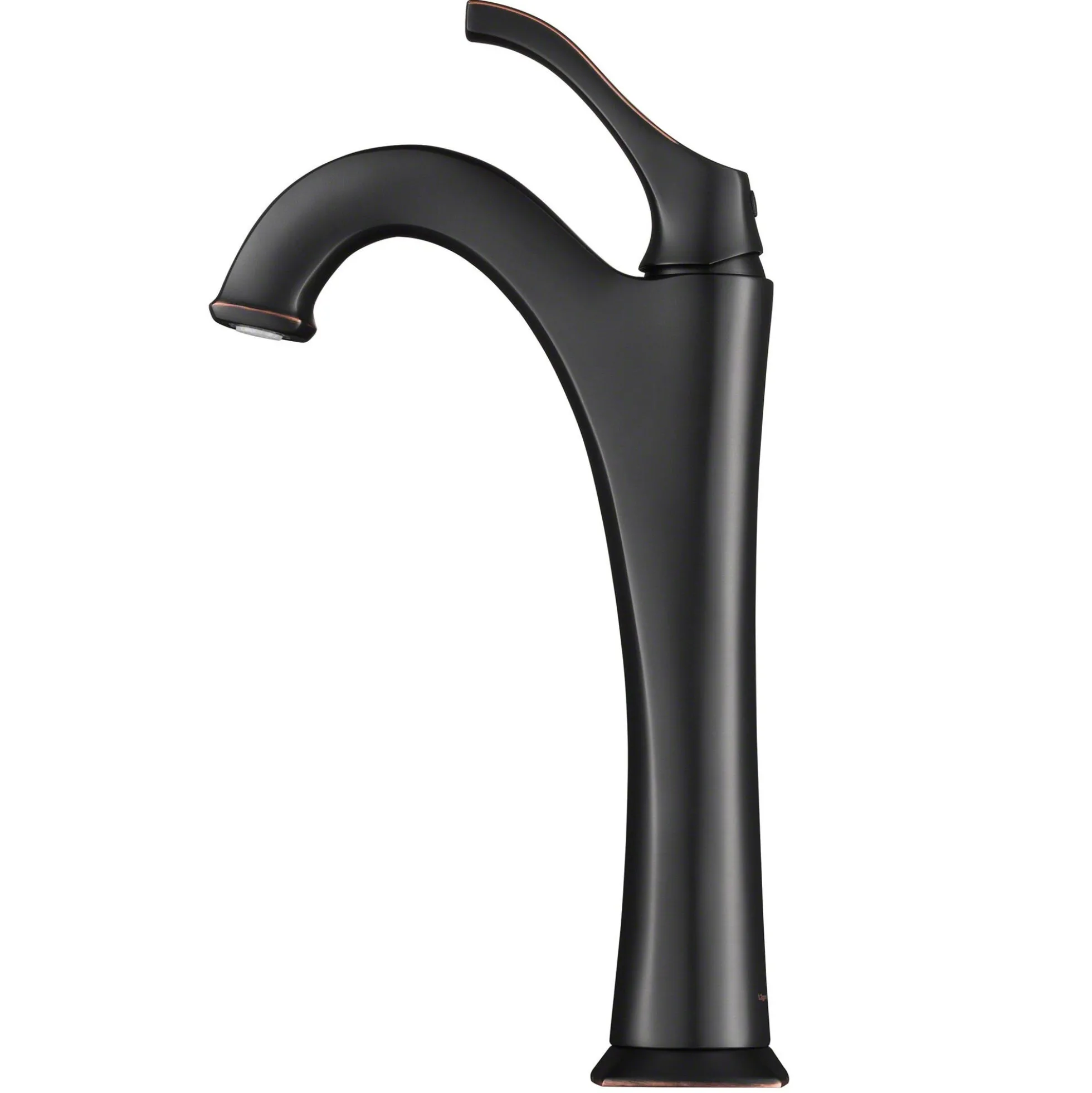 Single Handle Vessel Bathroom Faucet with Pop-Up Drain in Oil Rubbed Bronze