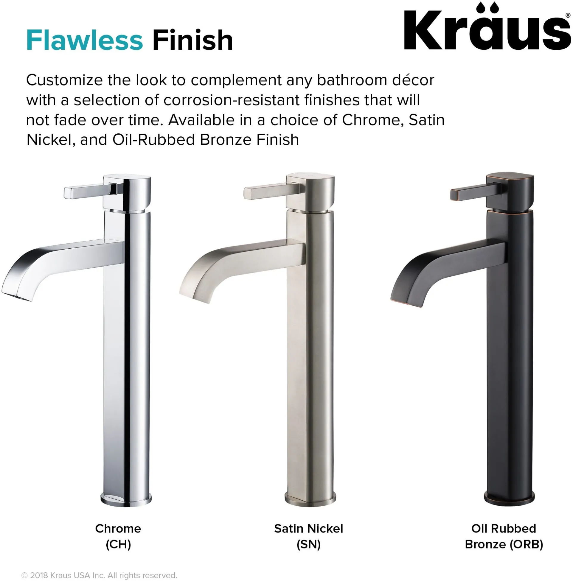Single Handle Vessel Bathroom Faucet in Satin Nickel