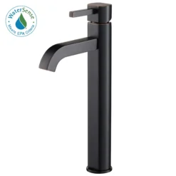 Single Handle Vessel Bathroom Faucet in Oil Rubbed Bronze