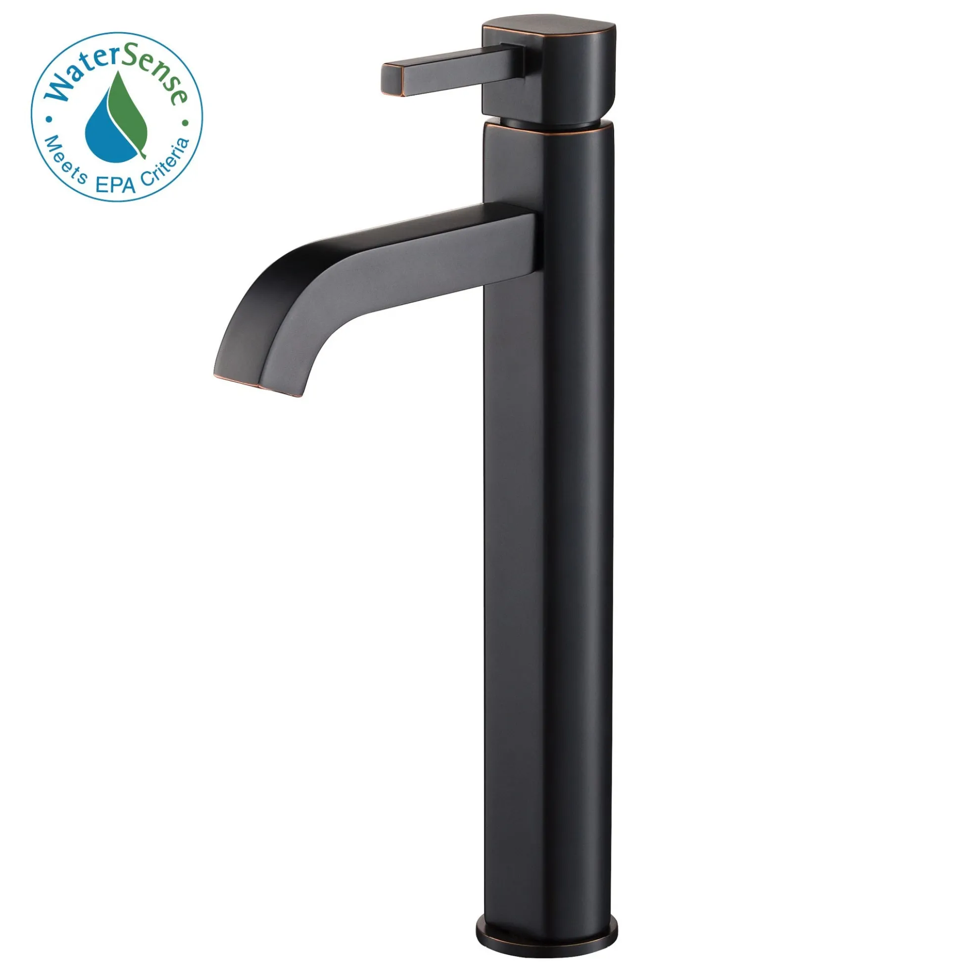 Single Handle Vessel Bathroom Faucet in Oil Rubbed Bronze
