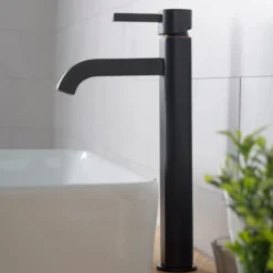 Single Handle Vessel Bathroom Faucet in Oil Rubbed Bronze