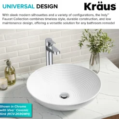 Single Handle Vessel Bathroom Faucet in Spot-Free Brushed Nickel / Matte Black with Pop Up Drain and Supply Lines