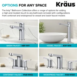 Single Handle Vessel Bathroom Faucet in Spot-Free Brushed Nickel / Matte Black with Pop Up Drain and Supply Lines