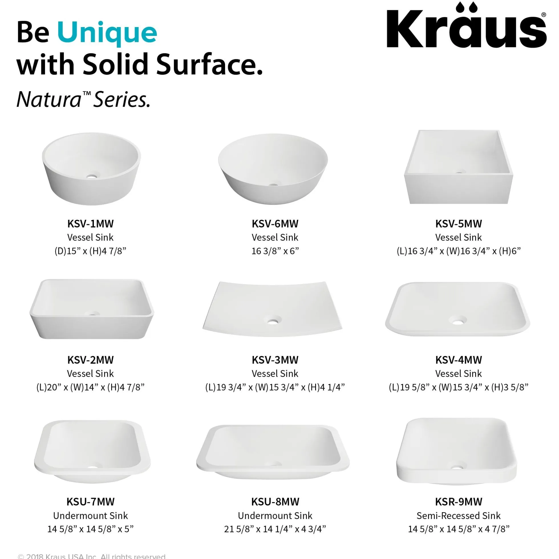 Square Semi-Recessed 14.6" x 15" Solid Surface Bathroom Sink in Matte White