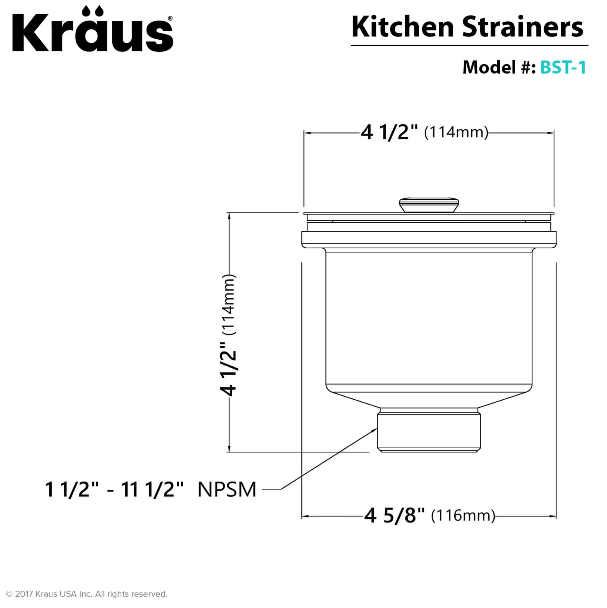 Stainless Steel Basket Strainer