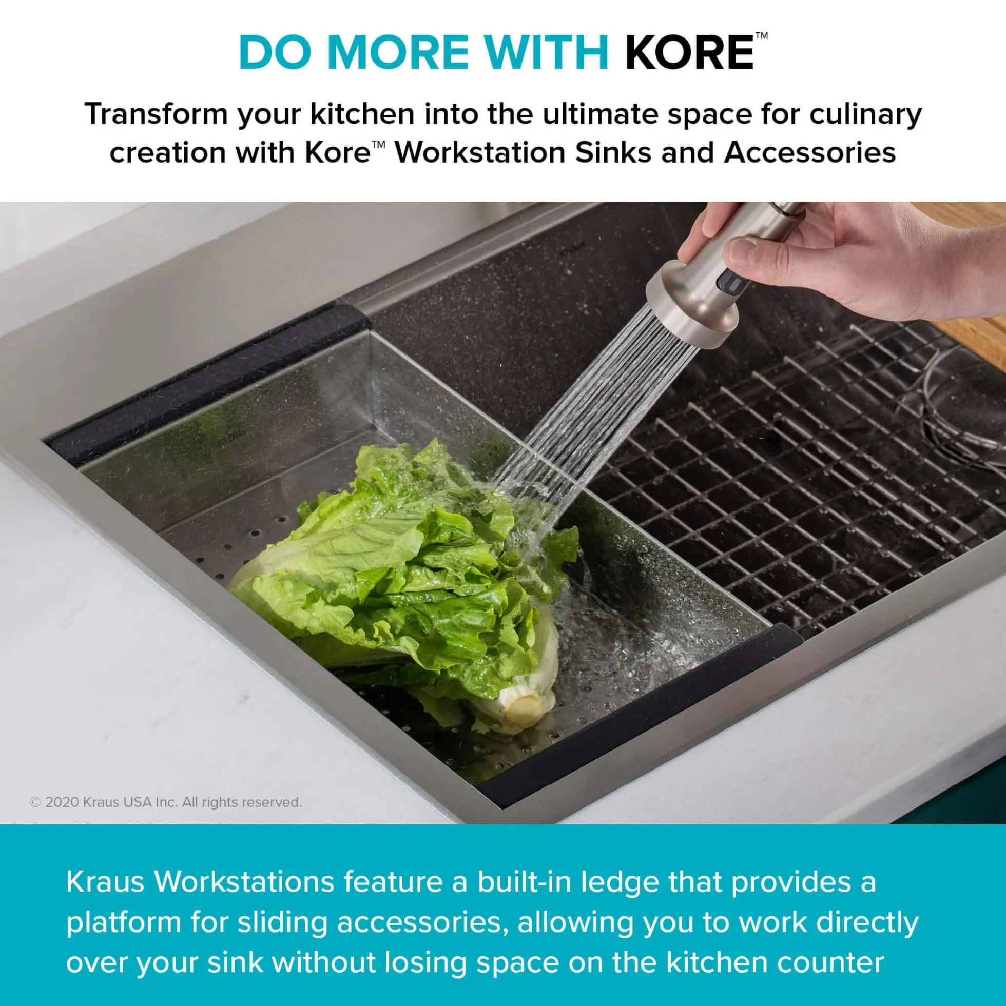 Stainless Steel Colander for Workstation Kitchen Sink