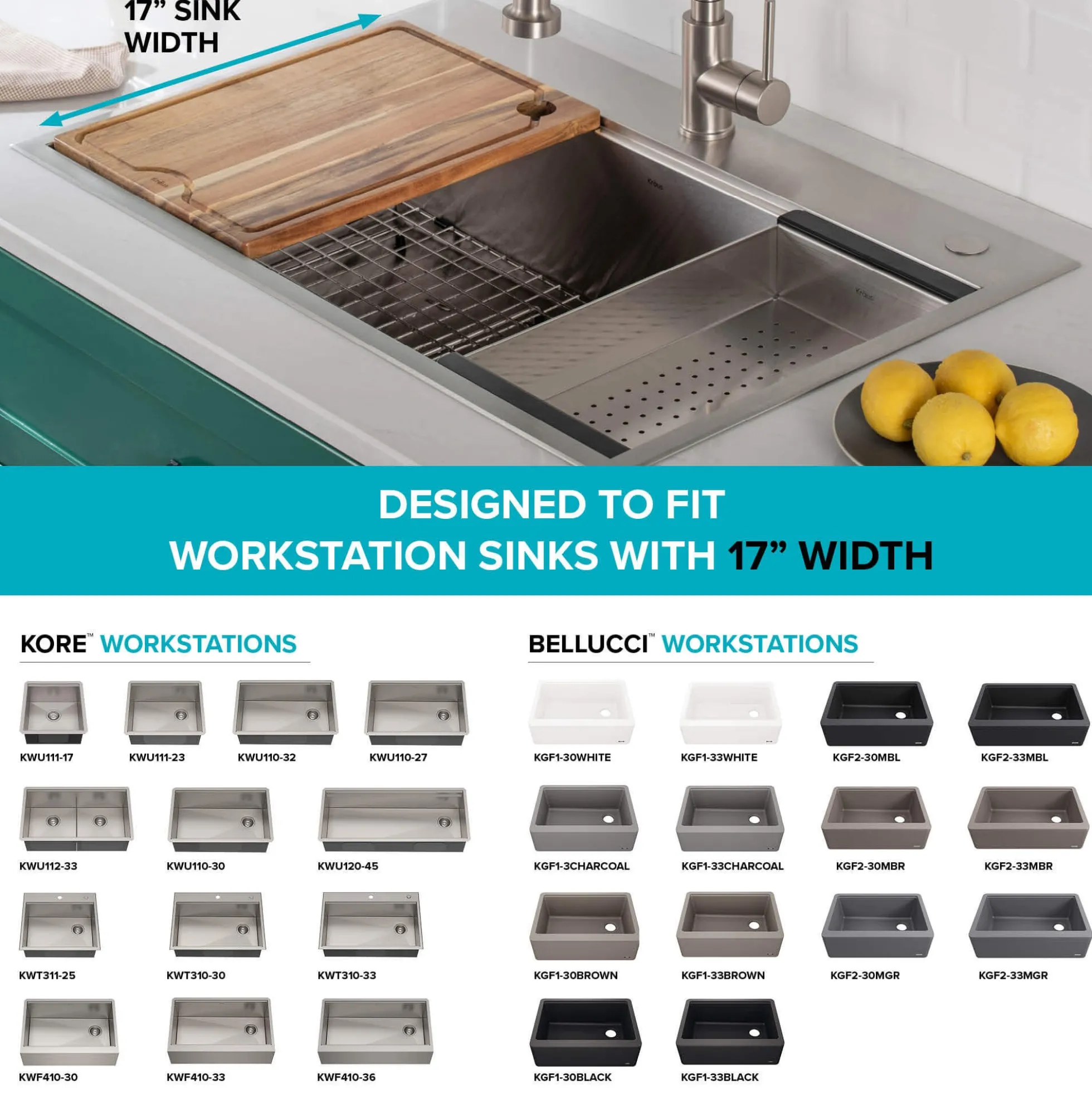 Stainless Steel Colander for Workstation Kitchen Sink