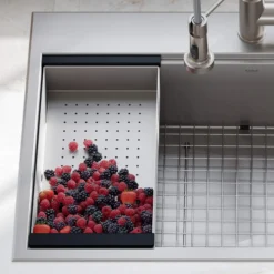 Stainless Steel Colander for Workstation Kitchen Sink