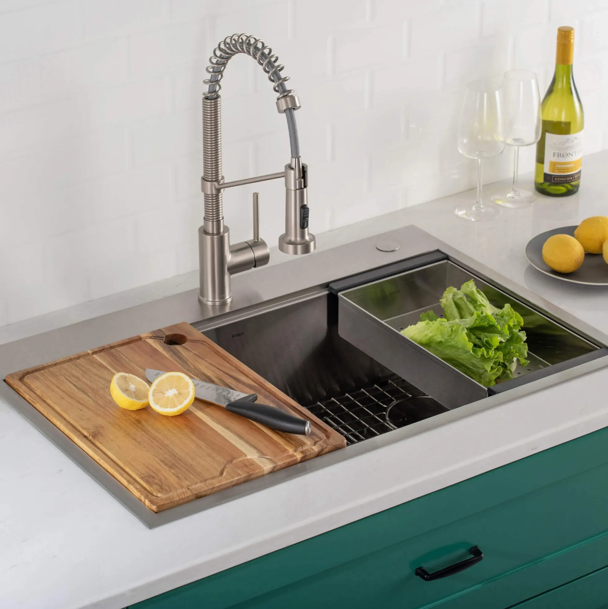 Stainless Steel Colander for Workstation Kitchen Sink