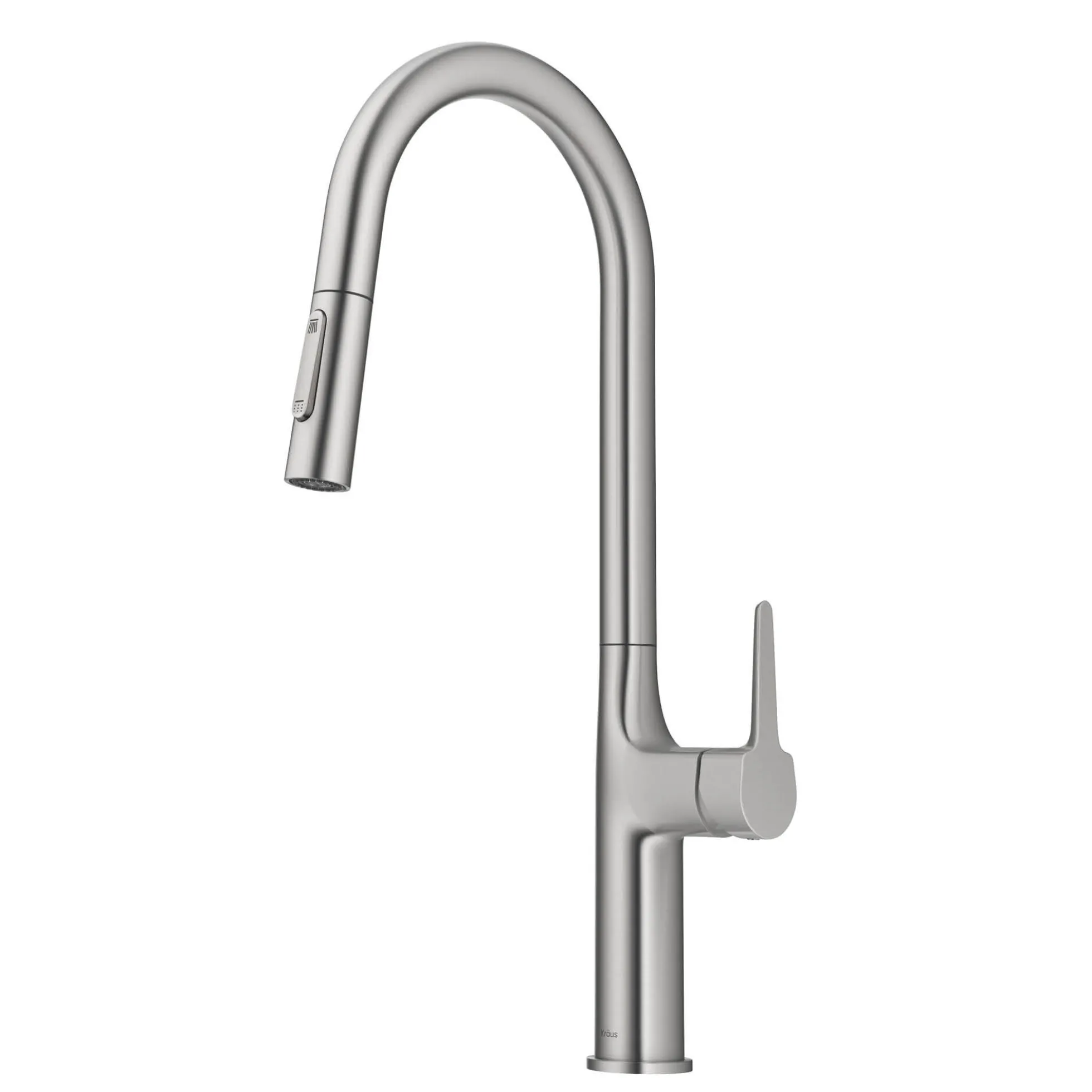 Tall Modern Pull-Down Single Handle Kitchen Faucet in Spot Free Stainless Steel