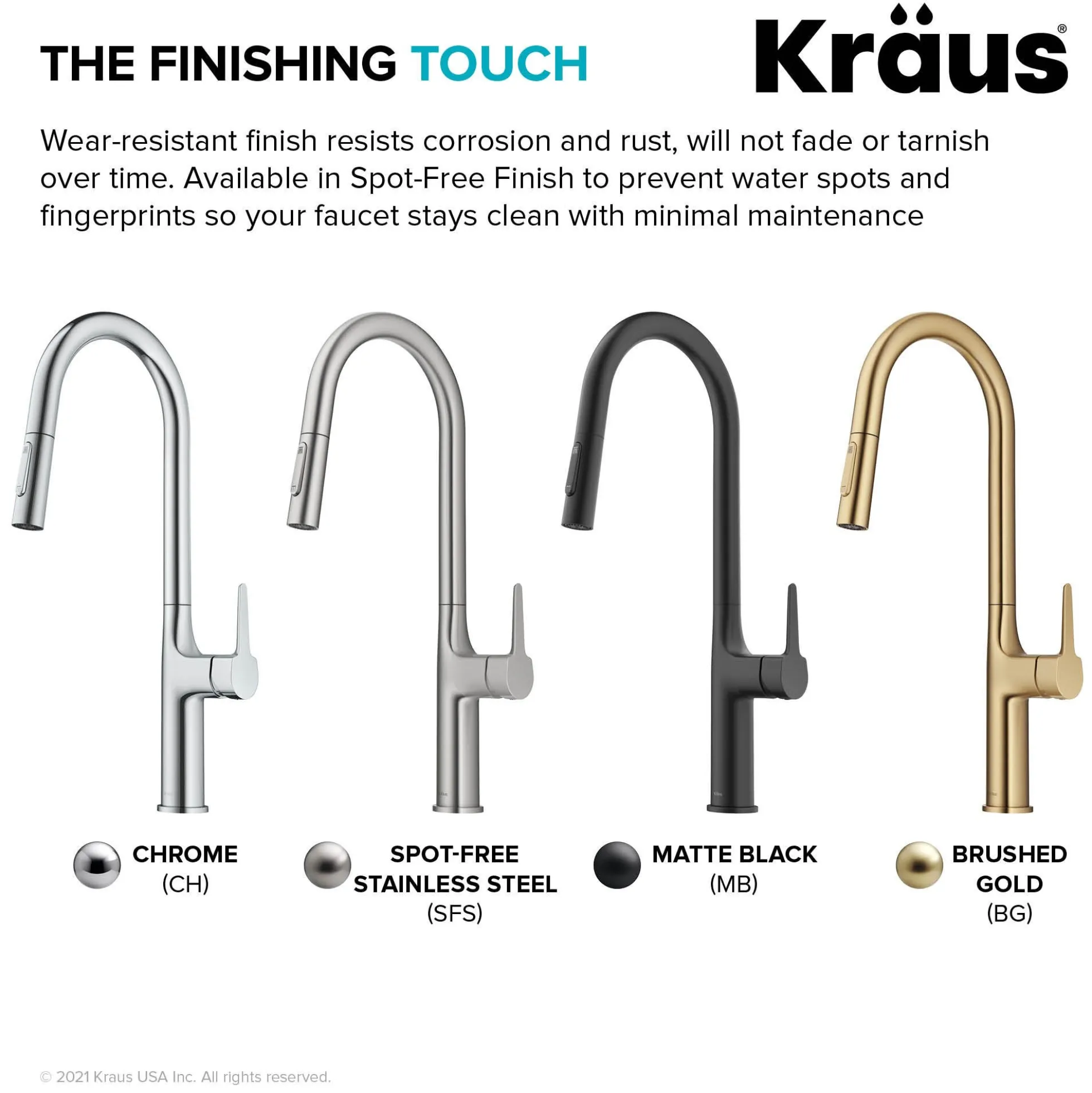 Tall Modern Pull-Down Single Handle Kitchen Faucet in Matte Black