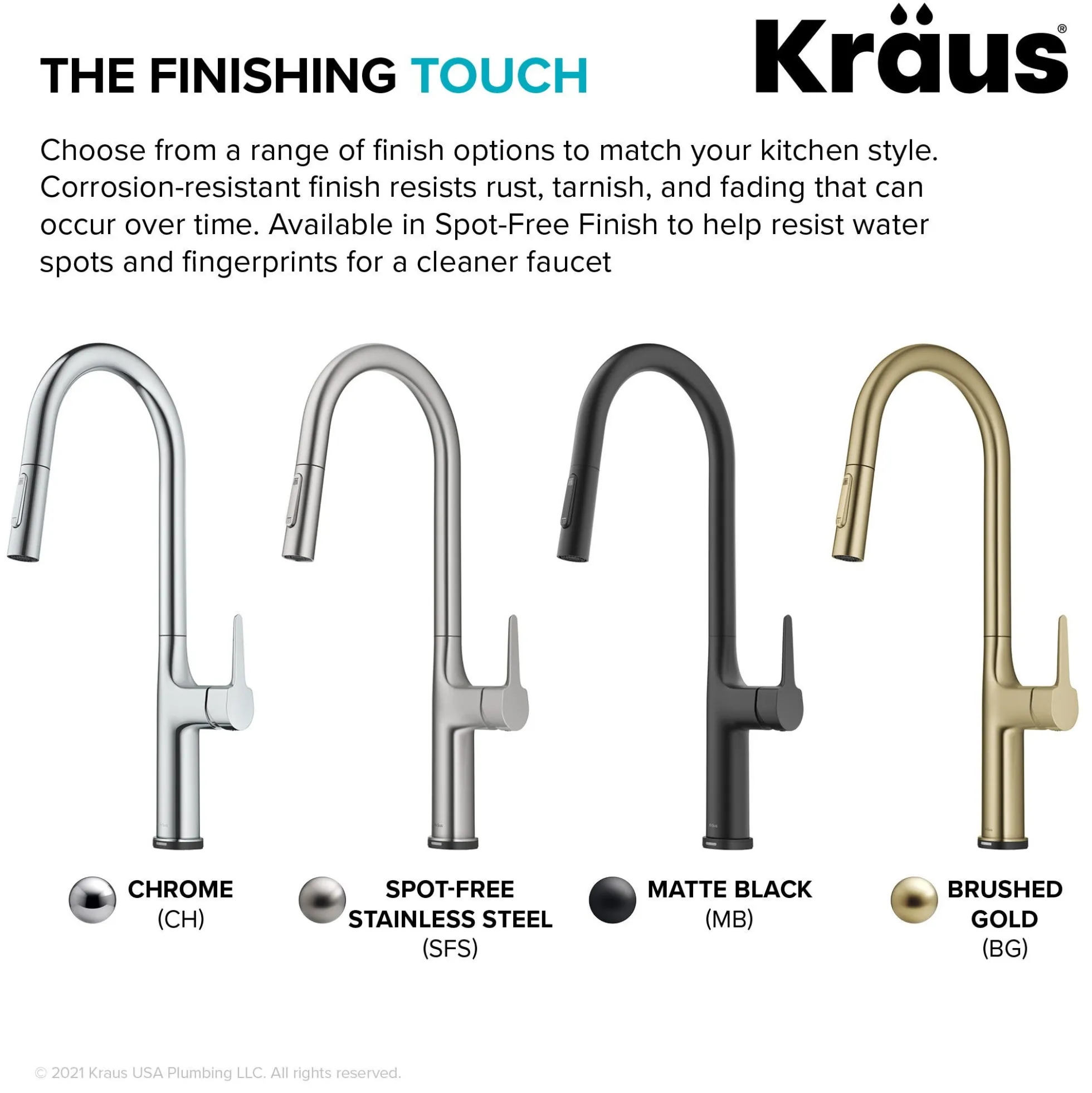 Tall ModernSingle-HandleTouch KitchenSink Faucet with Pull Down Sprayer inMatte Black