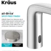 Touchless Sensor Bathroom Faucet in Spot Free Stainless Steel