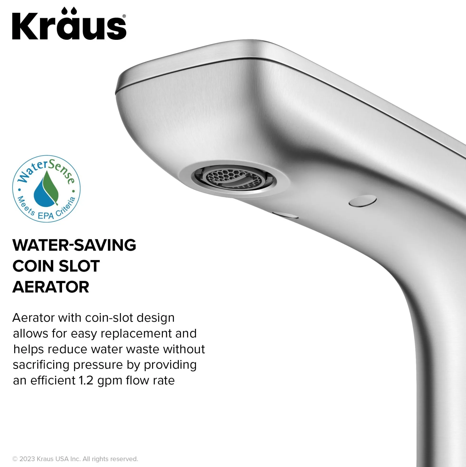 Touchless Sensor Bathroom Faucet in Spot Free Stainless Steel