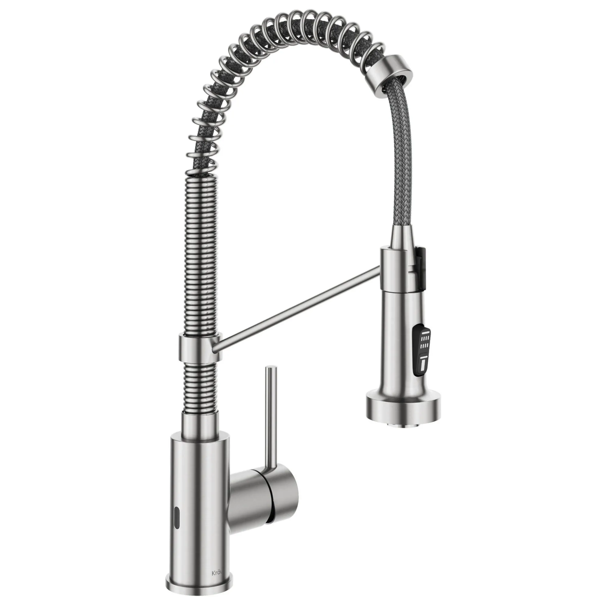 Touchless Sensor Commercial Style 2-Function Single Handle Pull-Down Kitchen Faucet in Spot-Free Stainless Steel