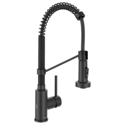 Touchless Sensor Commercial Style 2-Function Single Handle Pull-Down Kitchen Faucet in Matte Black