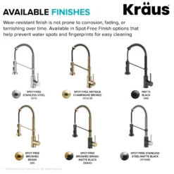 Touchless Sensor Commercial Style 2-Function Single Handle Pull-Down Kitchen Faucet in Spot-Free Antique Champagne Bronze