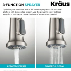 Touchless Sensor Commercial Single Handle Pull Down Kitchen Faucet in Spot Free Antique Champagne Bronze
