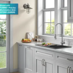 Touchless Sensor Commercial Single Handle Pull Down Kitchen Faucet in Spot Free Stainless Steel