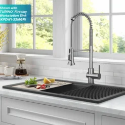 Touchless Sensor Commercial Single Handle Pull Down Kitchen Faucet in Spot Free Stainless Steel