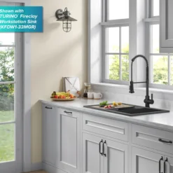 Touchless Sensor Commercial Single Handle Pull Down Kitchen Faucet in Matte Black