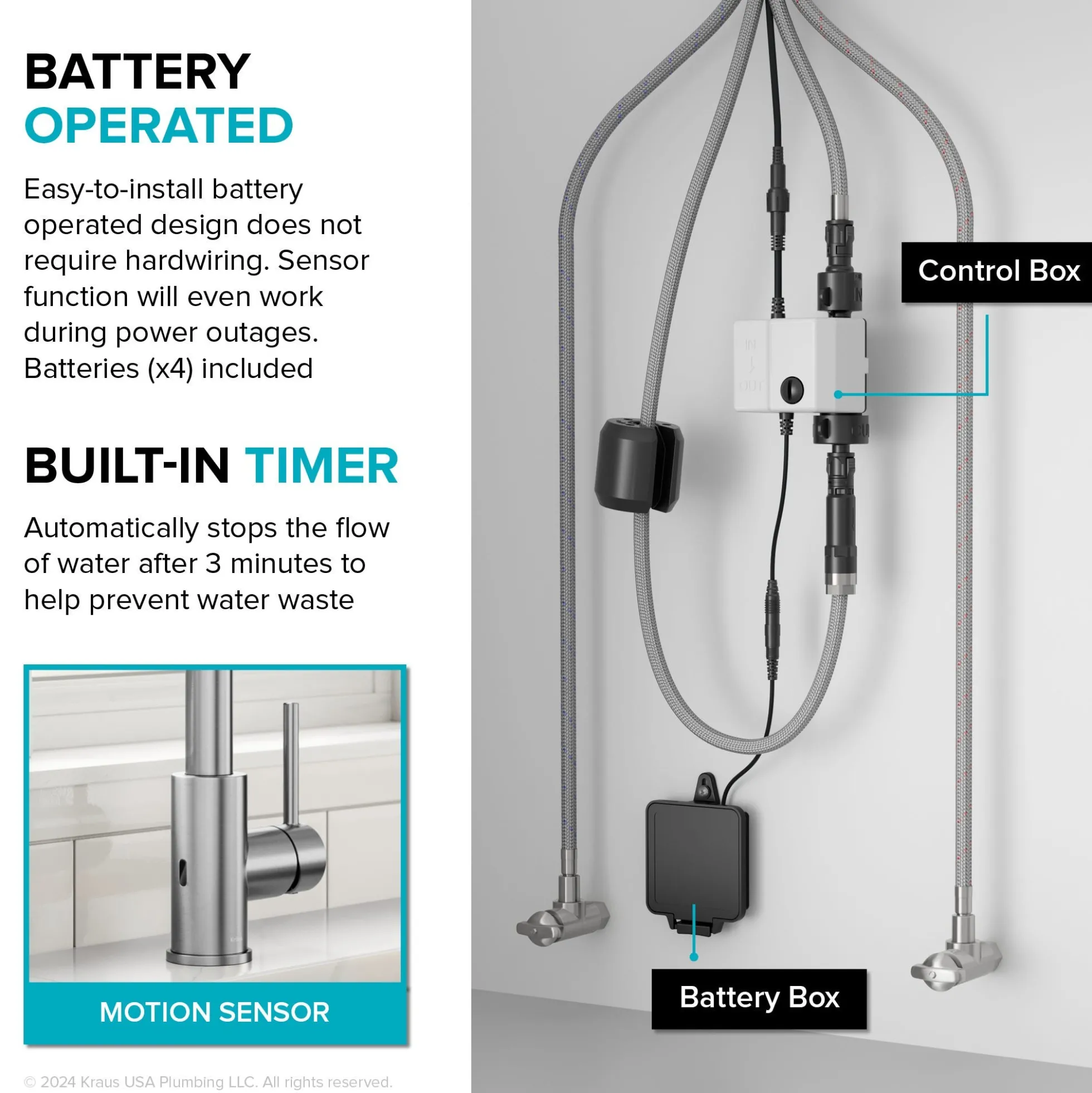Touchless Sensor 2-Function Single Handle Pull Down Kitchen Faucet in Spot-Free Stainless Steel