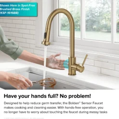 Touchless Sensor 2-Function Single Handle Pull Down Kitchen Faucet in Spot-Free Stainless Steel