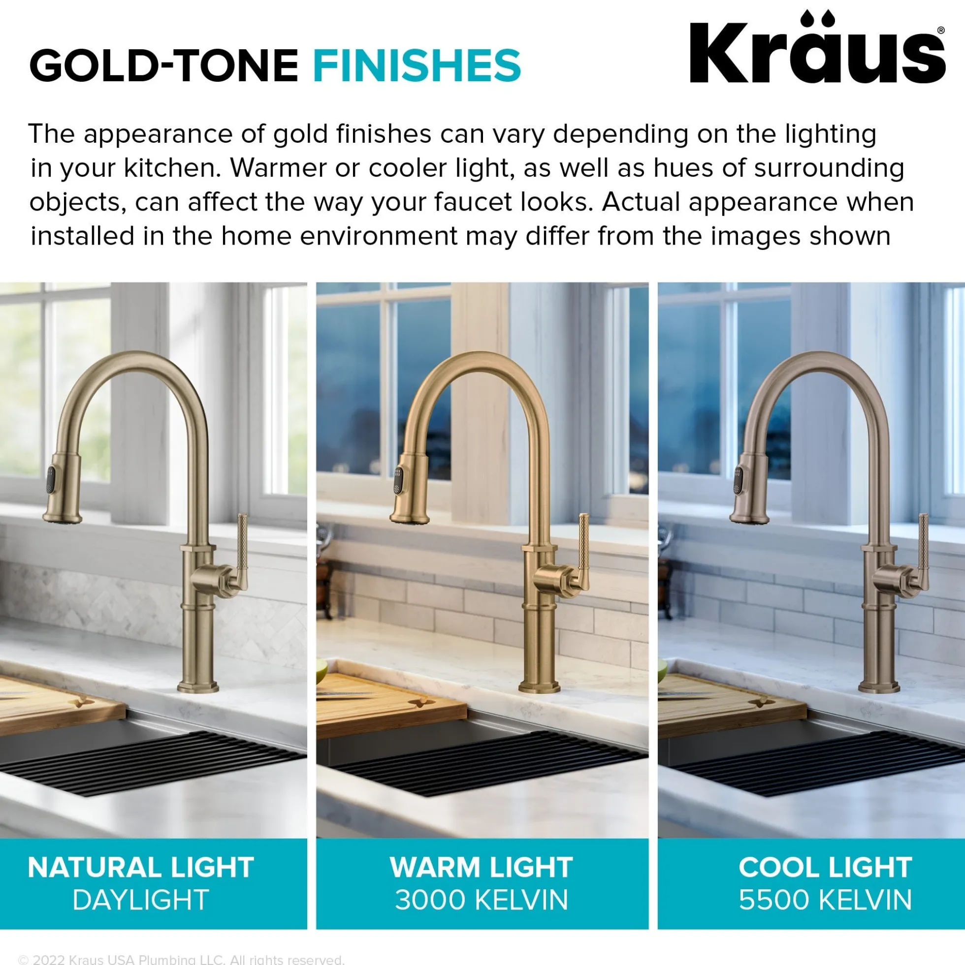 Traditional Industrial Pull-Down Single Handle Kitchen Faucet in Brushed Gold