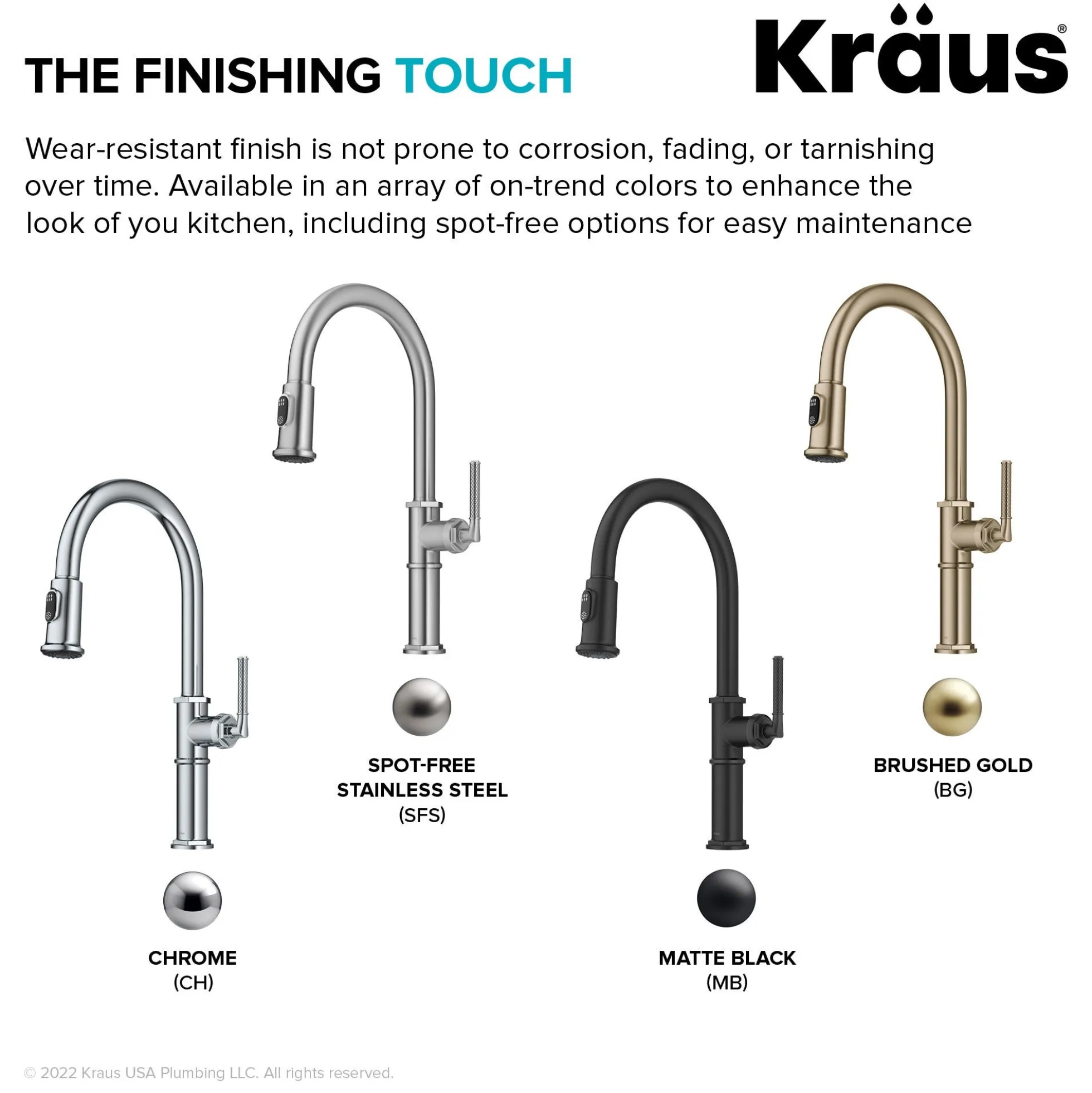Traditional Industrial Pull-Down Single Handle Kitchen Faucet in Brushed Gold
