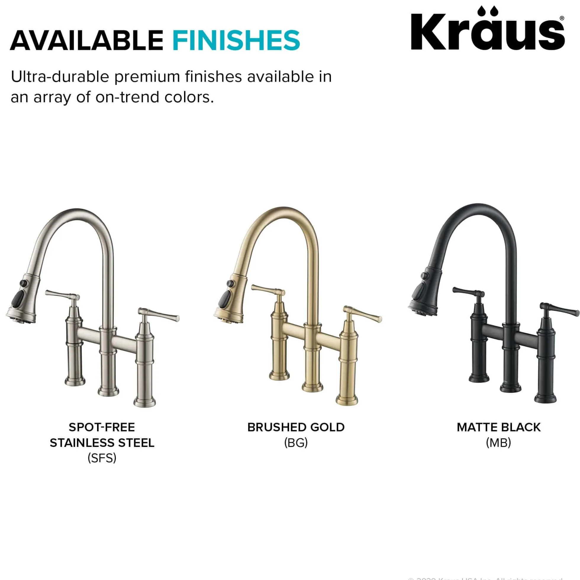 Transitional Bridge Kitchen Faucet with Pull-Down Sprayhead in Matte Black