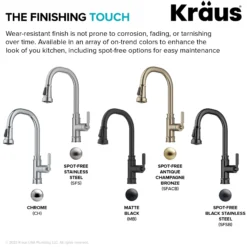 Transitional Industrial Pull-Down Single Handle Kitchen Faucet in Chrome