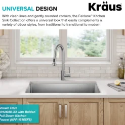 33” Undermount Double Bowl 18-Gauge Stainless Steel Kitchen Sink