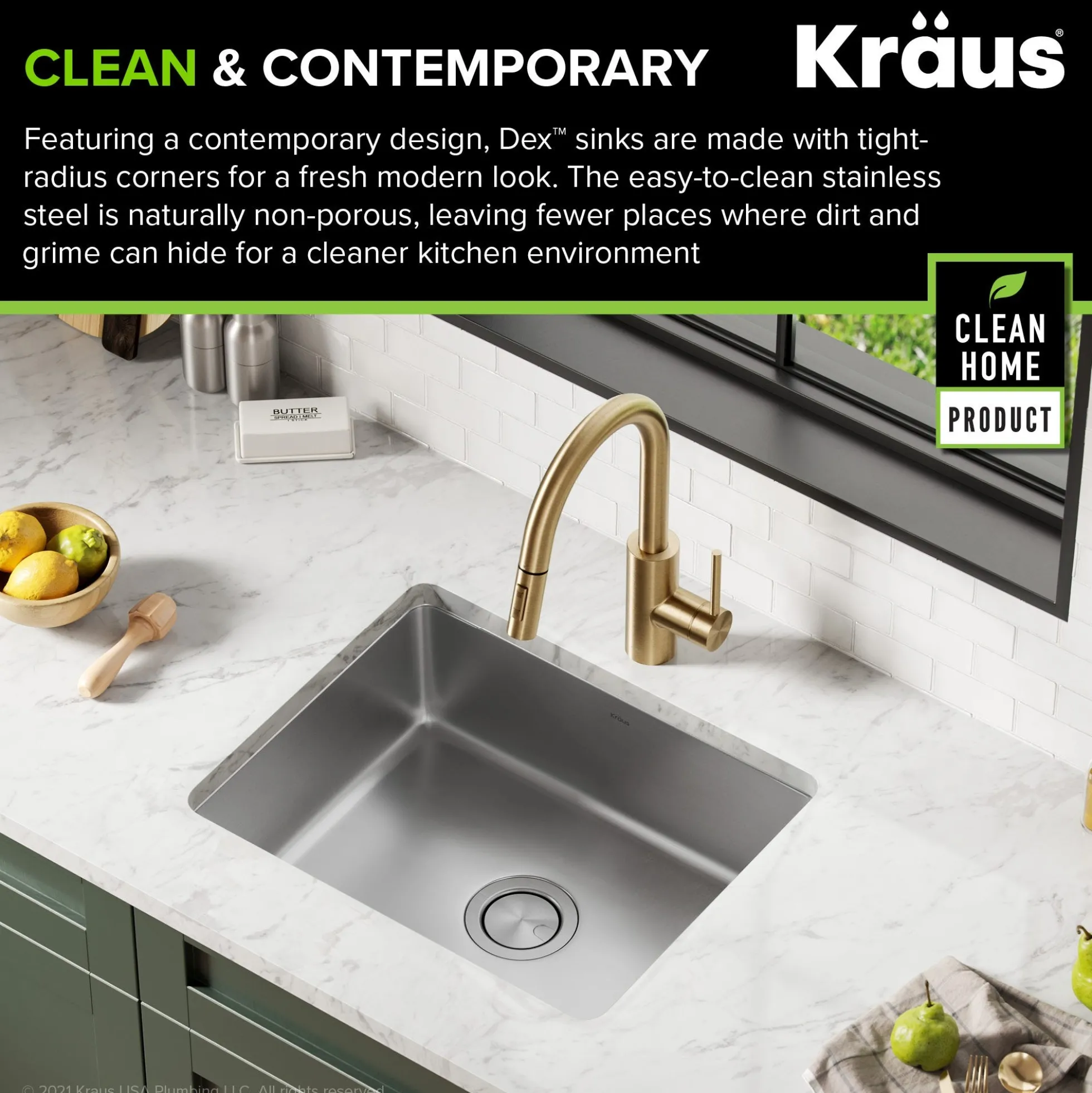 21" Undermount 16 Gauge Stainless Steel Single Bowl Kitchen Sink
