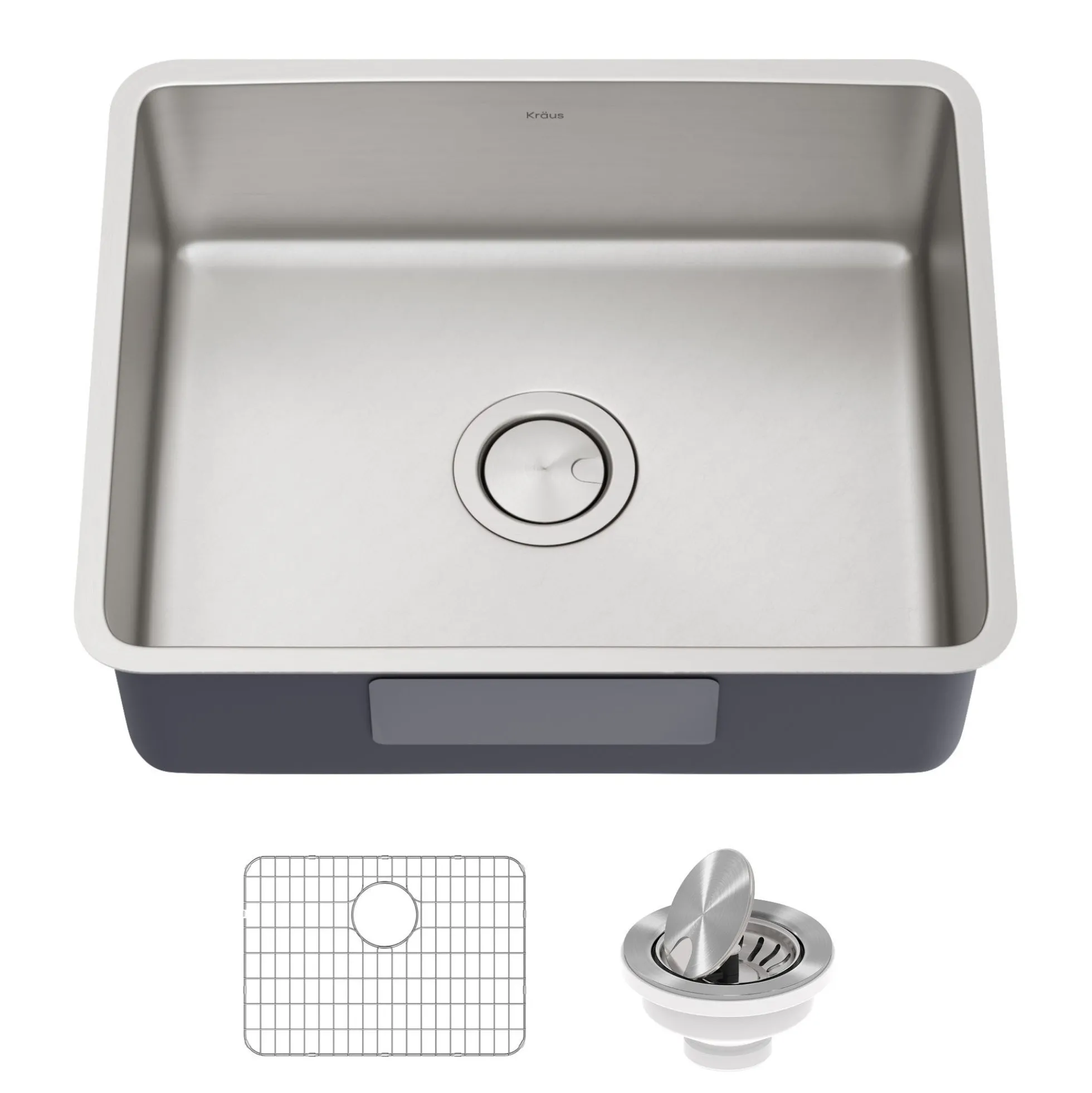 21" Undermount 16 Gauge Stainless Steel Single Bowl Kitchen Sink