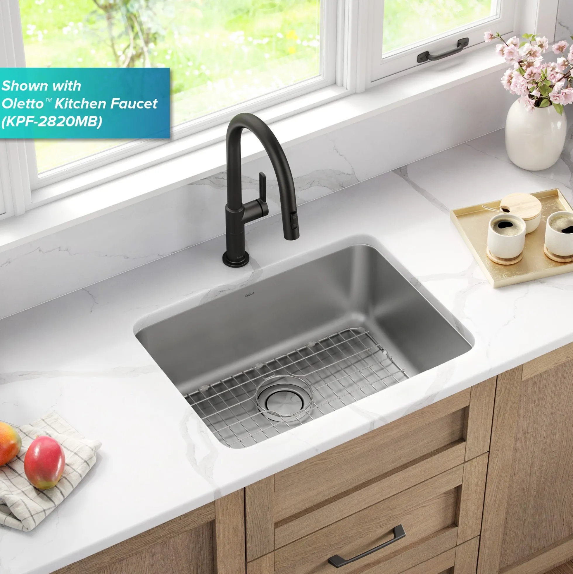 25" Undermount 16 Gauge Stainless Steel Single Bowl Kitchen Sink
