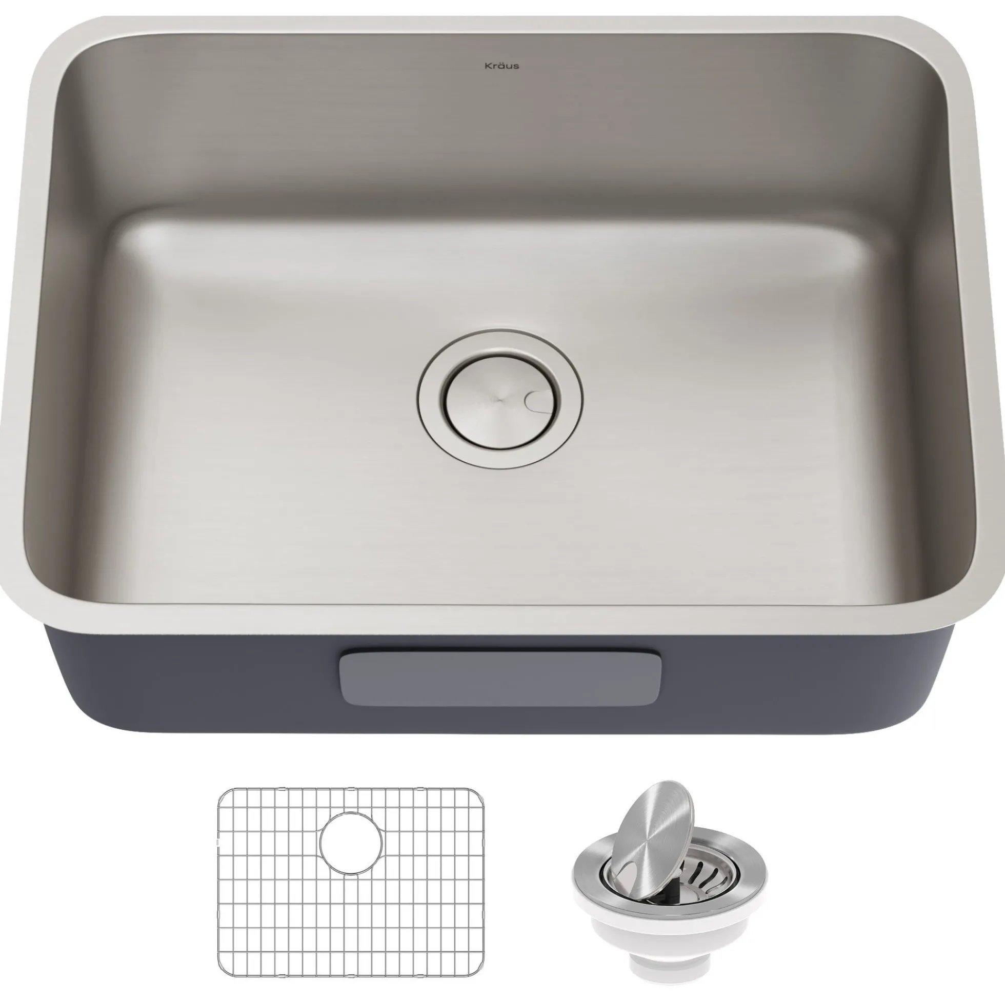 25" Undermount 16 Gauge Stainless Steel Single Bowl Kitchen Sink