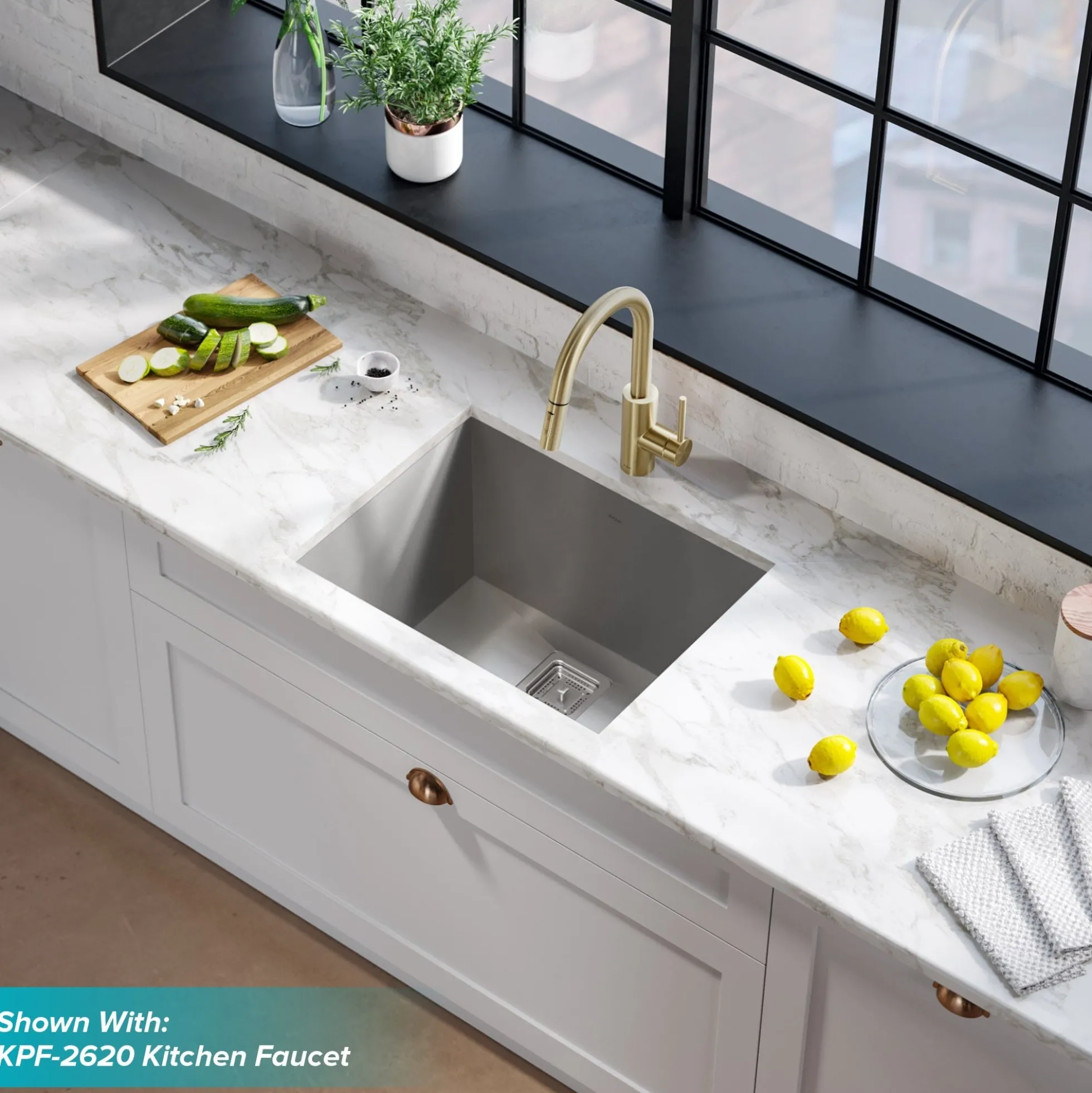 24" Undermount 18 Gauge Stainless Steel Single Bowl Laundry/Utility Sink
