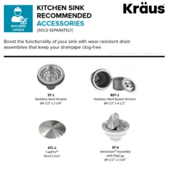 32” Undermount 18 Gauge Stainless Steel 50/50 Double Bowl Kitchen Sink (Builder Pack of 3)
