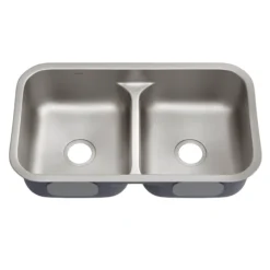 32” Undermount 18 Gauge Stainless Steel 50/50 Double Bowl Kitchen Sink (Builder Pack of 3)