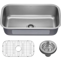 32” Undermount 18 Gauge Stainless Steel Single Bowl Kitchen Sink