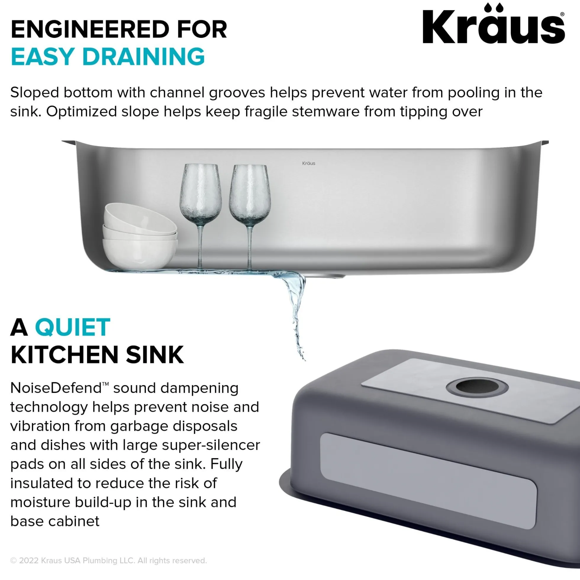 32” Undermount 18 Gauge Stainless Steel Single Bowl Kitchen Sink