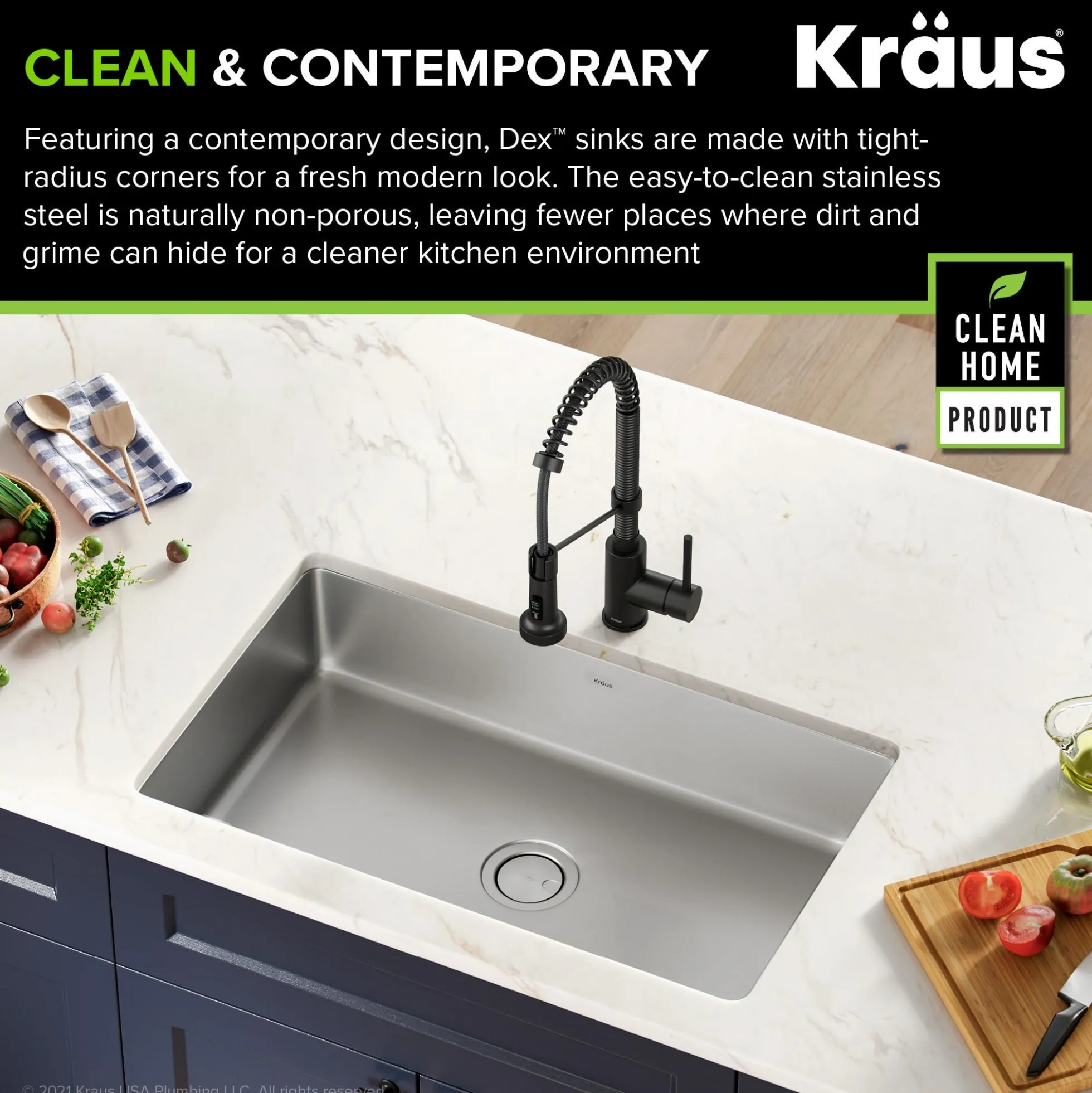32" Undermount 16 Gauge Stainless Steel Single Bowl Kitchen Sink