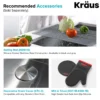 33" Undermount Kitchen Sink w/ Bolden Commercial Pull-Down Faucet and Soap Dispenser in Matte Black