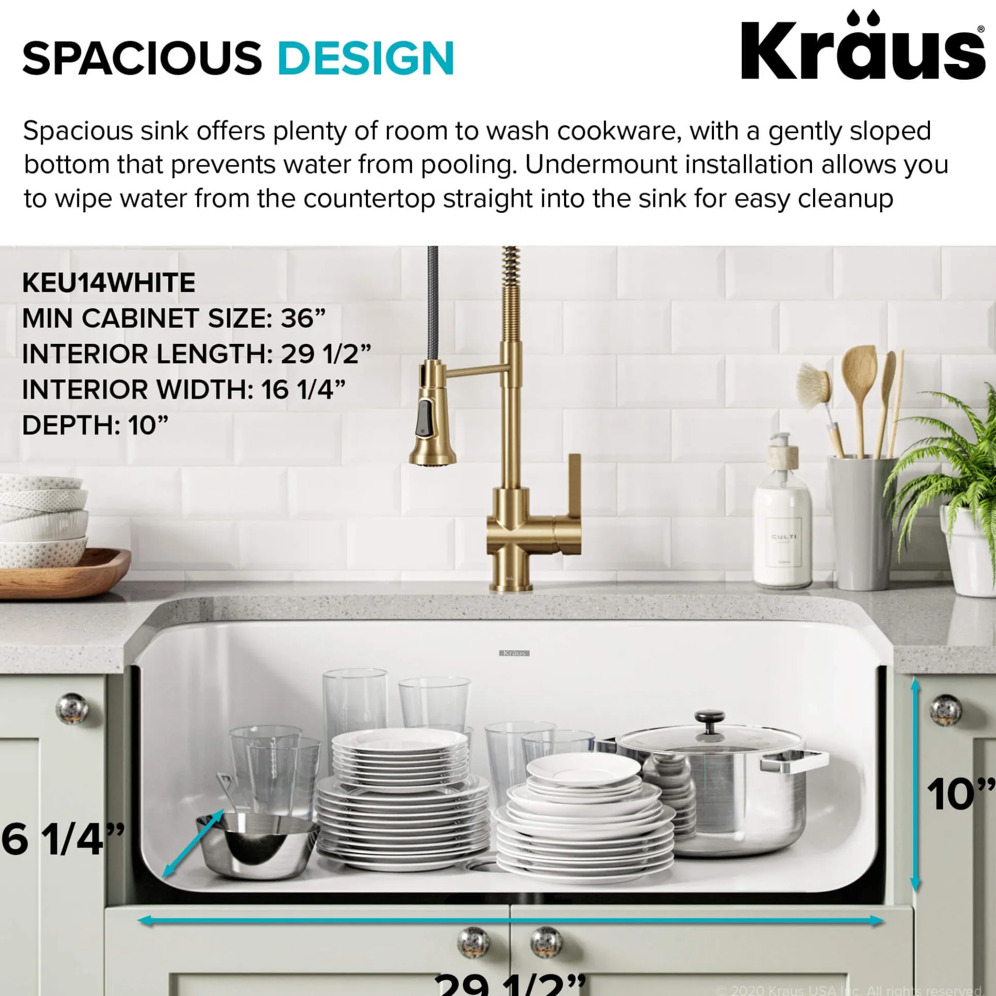 31 1/2" Undermount Porcelain Enameled Steel Single Bowl Kitchen Sink in White