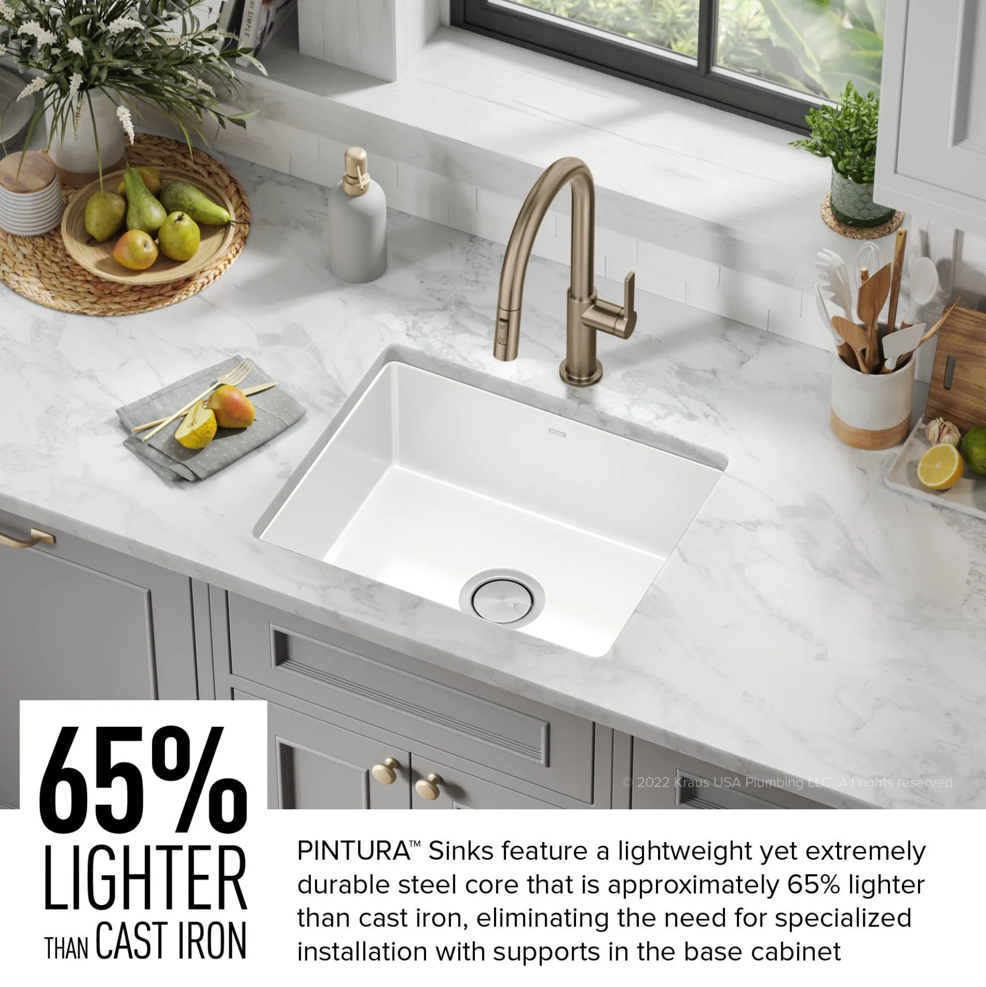 21” Undermount Porcelain Enameled Steel Single Bowl Kitchen Sink in White