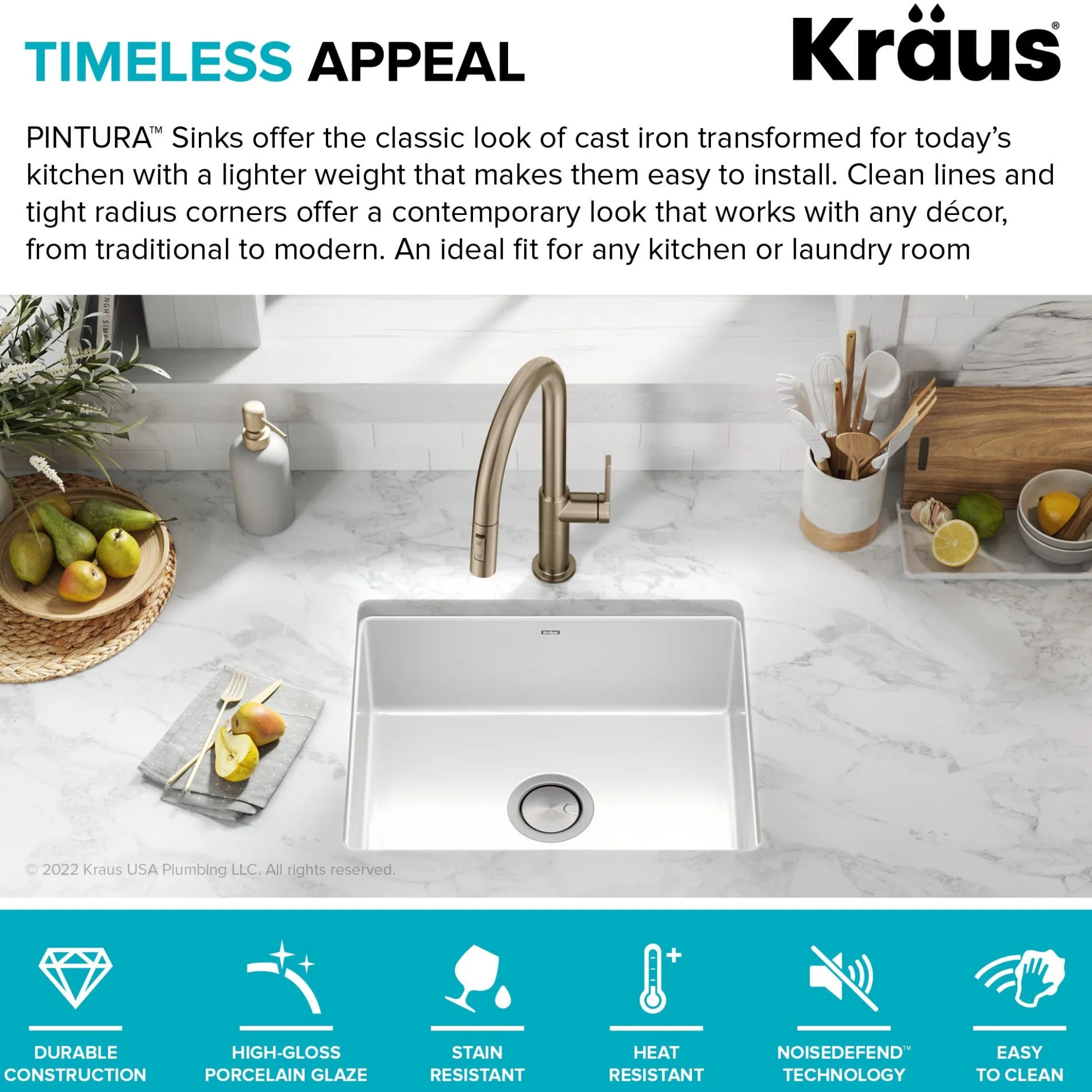 21” Undermount Porcelain Enameled Steel Single Bowl Kitchen Sink in White