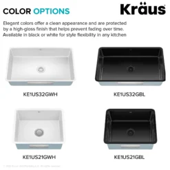 32” Undermount Porcelain Enameled Steel Single Bowl Kitchen Sink in White