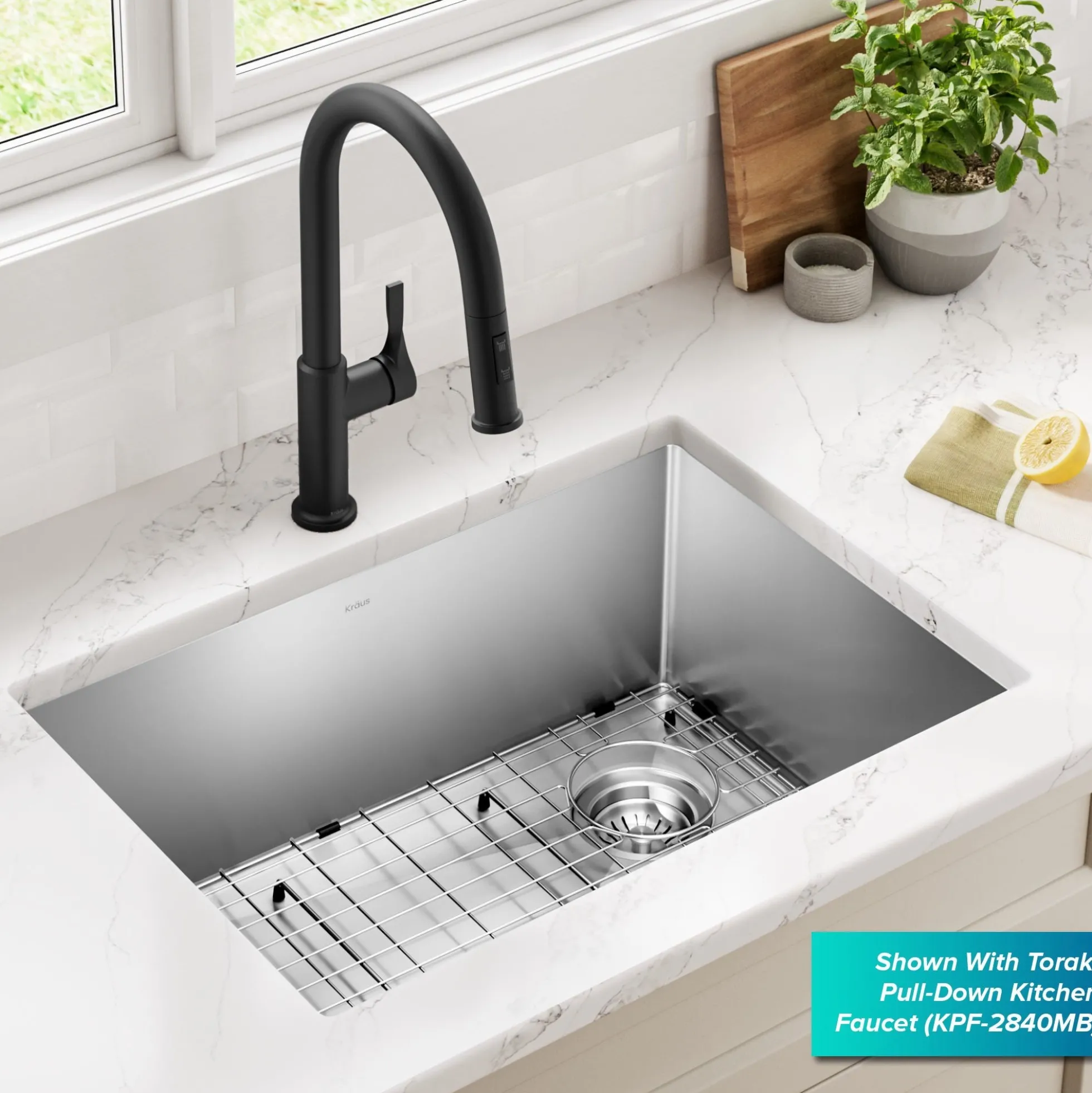 27" Undermount Single Bowl 16 Gauge Stainless Steel Kitchen Sink