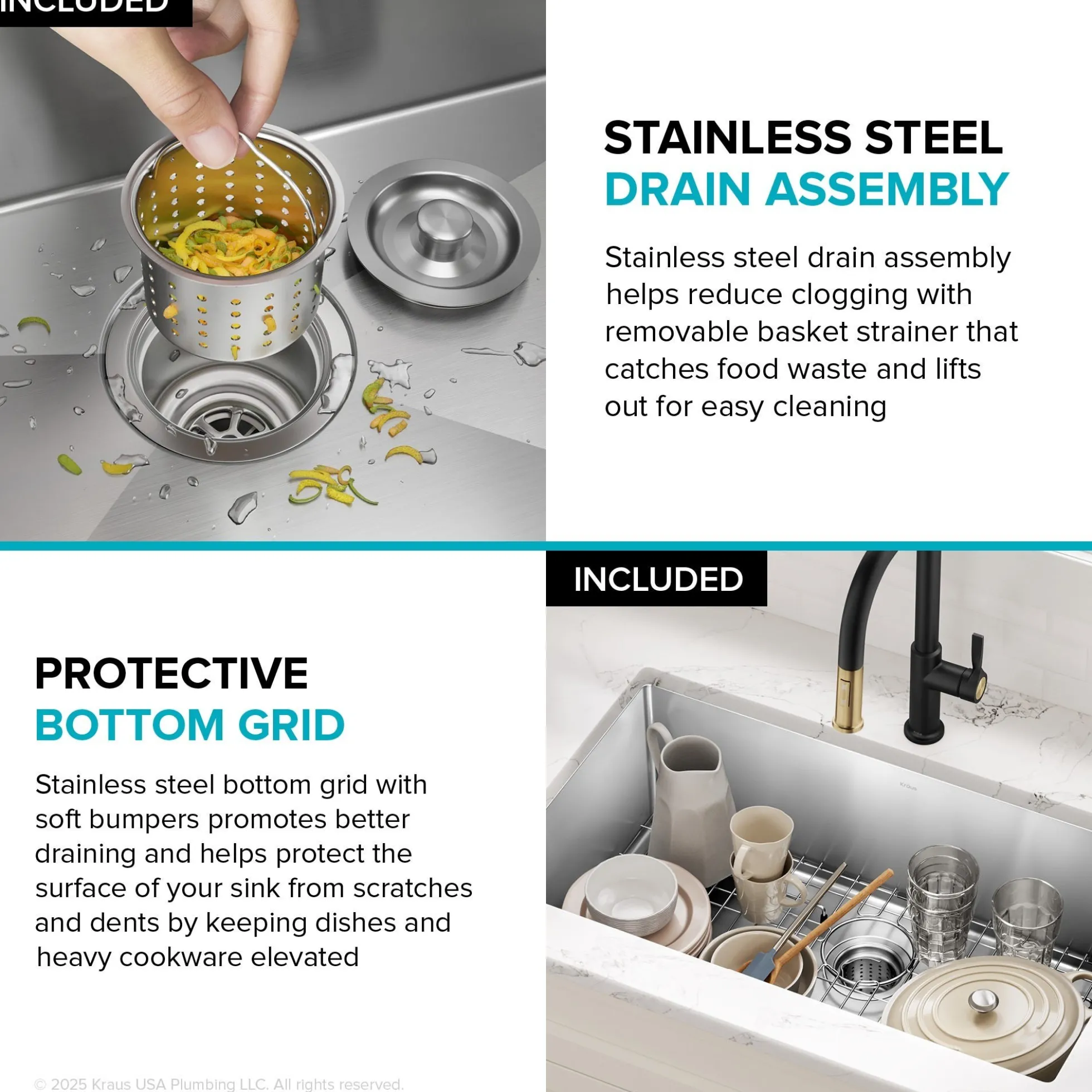 32" Undermount Single Bowl 16 Gauge Stainless Steel Kitchen Sink