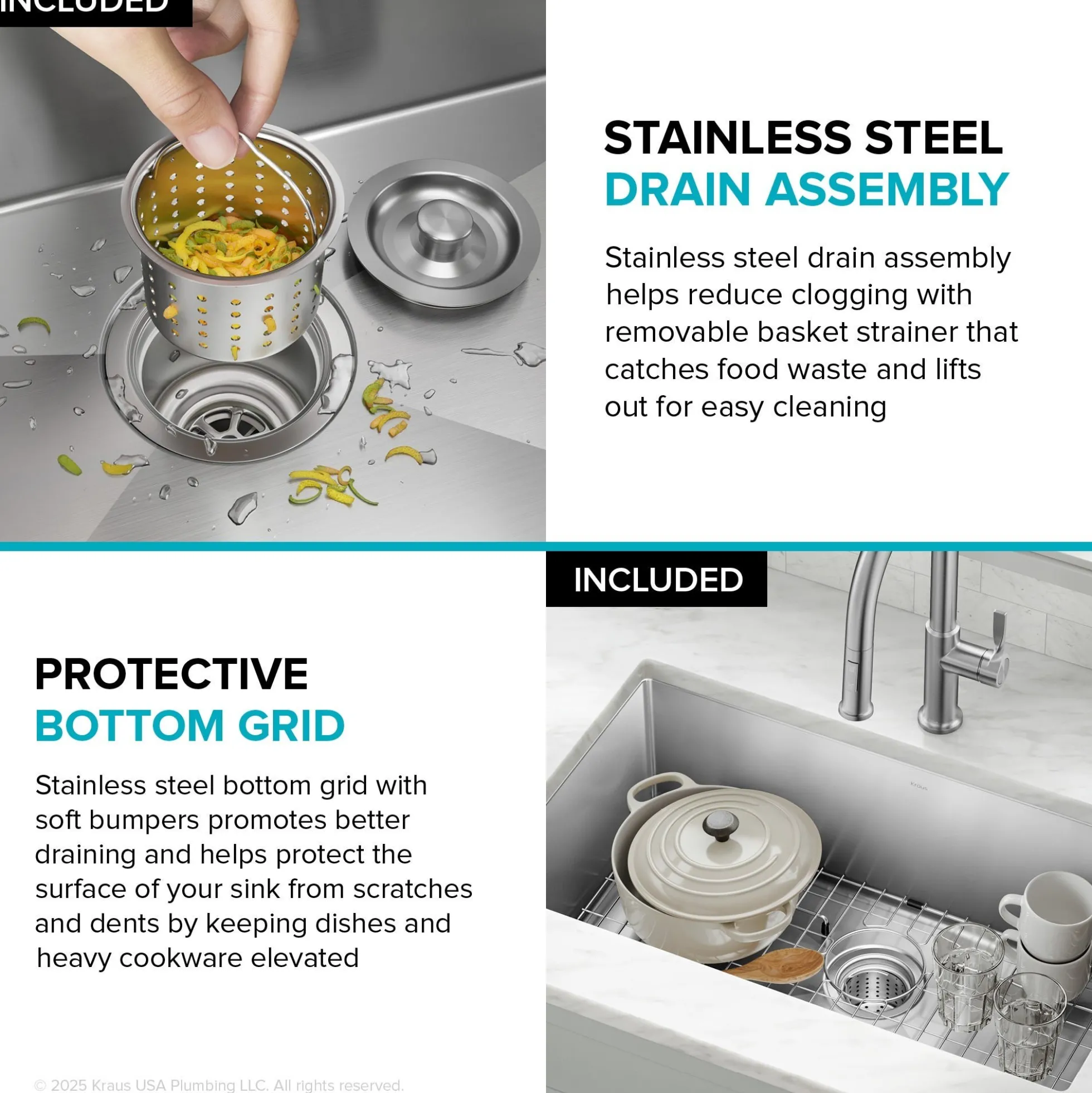 30" Undermount Single Bowl 16 Gauge Stainless Steel Kitchen Sink